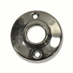 2 In. Chrome Plated Stamped Brass Door Rosette