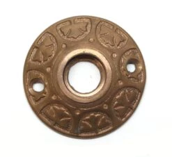 Antique 1.875 In. Victorian Bronze Door Knob Rosette