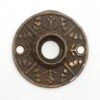 Antique 2 In. 4 Fold Aesthetic Cast Iron Door Rosette