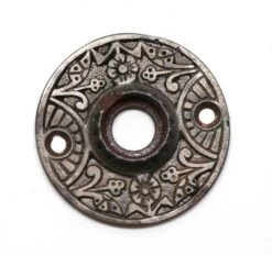 Antique 2 In. Daisy Cast Iron Door Rosette