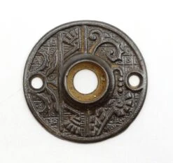 Antique 2.125 In. Aesthetic Cast Iron Door Rosette