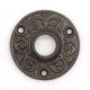 Antique 2.125 In. Victorian Cast Iron Door Rosette