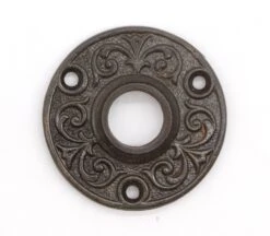 Antique 2.125 In. Victorian Cast Iron Door Rosette