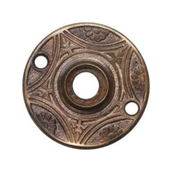 Antique 5 Fold Floral Bronze Door Rosette
