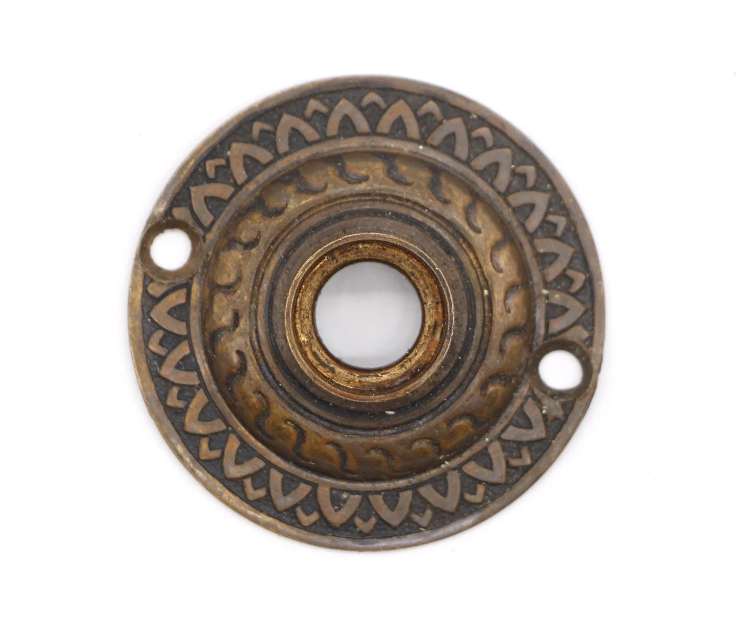 Antique Radial Brass 1.875 In. Door Rosette 3 Antique Radial Brass 1.875 In. Door Rosette