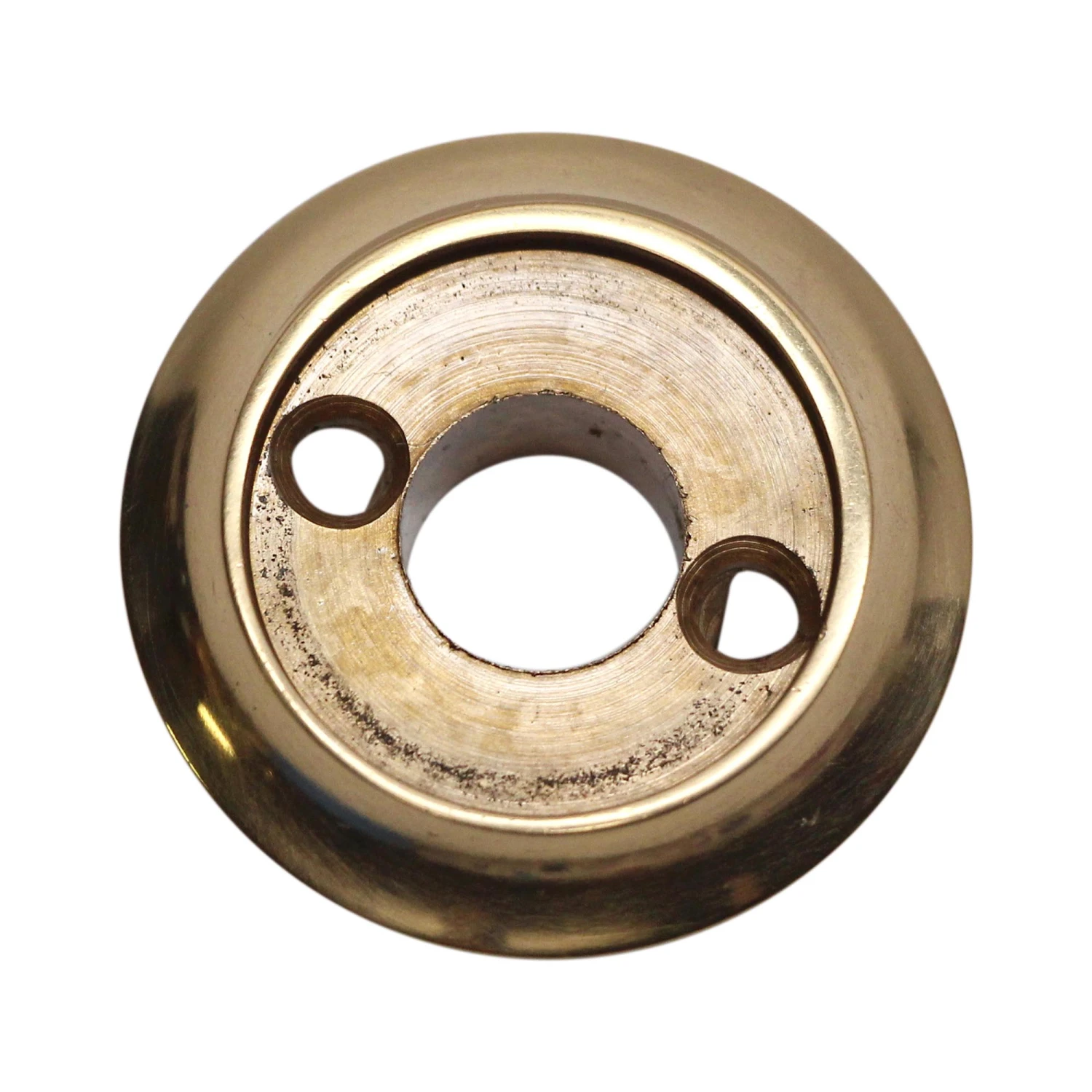 Classic 1.375 In. Solid Brass Flat Collar Door Rosette 3 Classic 1.375 In. Solid Brass Flat Collar Door Rosette