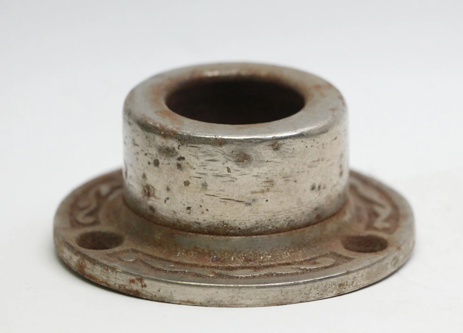 Large Antique Ornate Steel Rosette 5 Large Antique Ornate Steel Rosette - Image 3