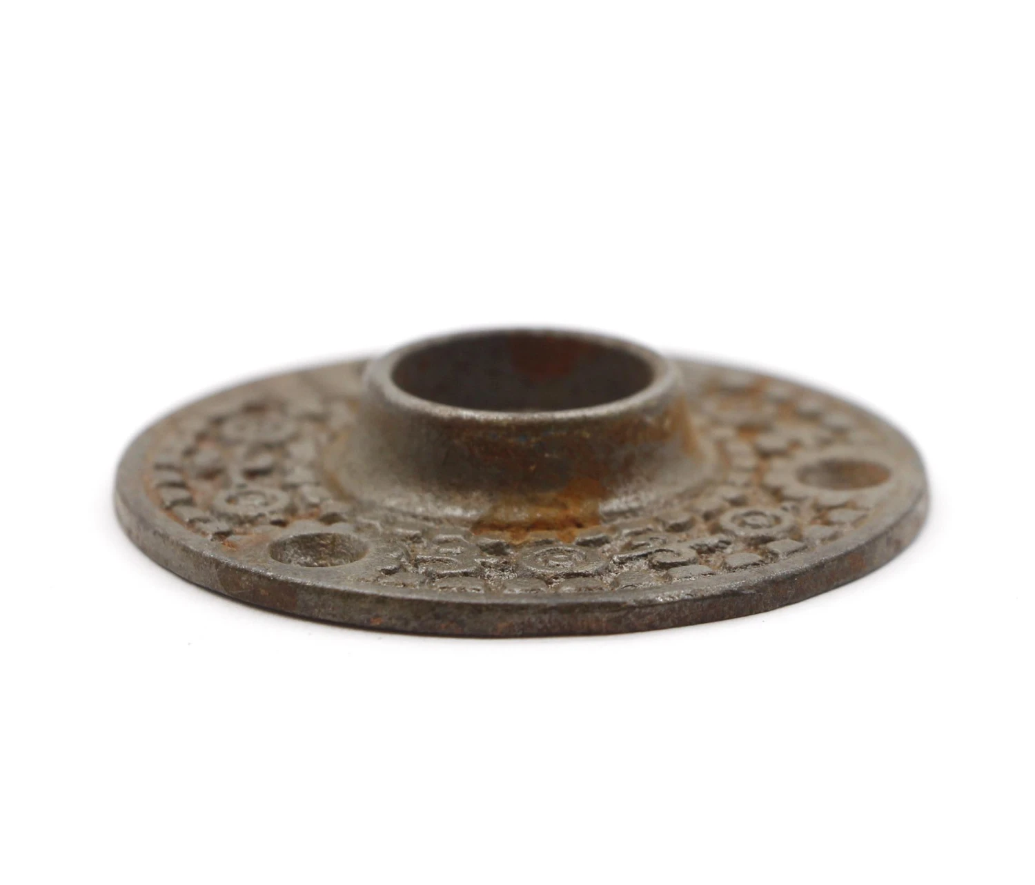 Pair Of 2 In. Aesthetic Cast Iron Ornate Door Rosettes 5 Pair Of 2 In. Aesthetic Cast Iron Ornate Door Rosettes - Image 3