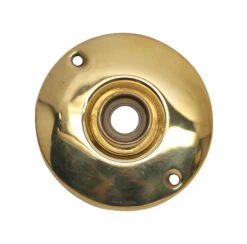 Large 3 In. Brass Repro Rosette