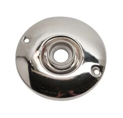 Large 3 In. Chrome Plated Repro Rosette