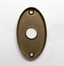 Vintage Brass Plated Steel Oval Rosette -OGT Sale Store rosettes n231842