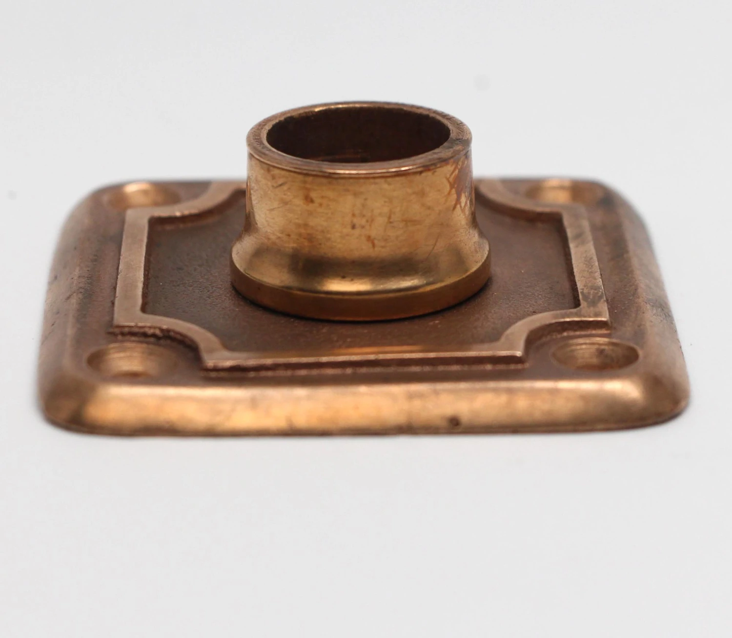 2.375 In. Square Copper & Brass Door Rosette 4 2.375 In. Square Copper & Brass Door Rosette - Image 2