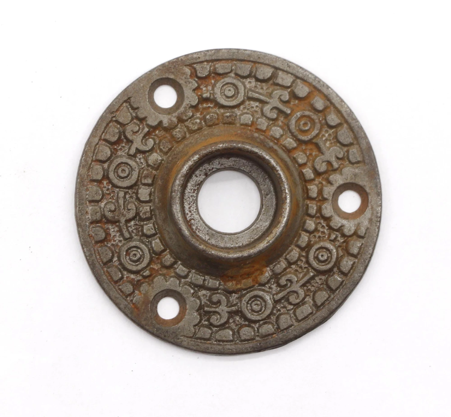 Pair Of 2 In. Aesthetic Cast Iron Ornate Door Rosettes 4 Pair Of 2 In. Aesthetic Cast Iron Ornate Door Rosettes - Image 2