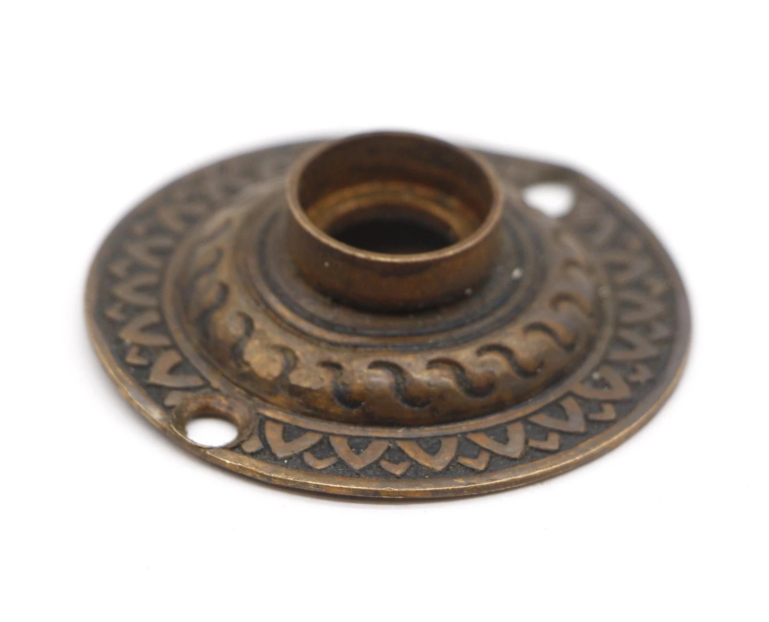 Antique Radial Brass 1.875 In. Door Rosette 4 Antique Radial Brass 1.875 In. Door Rosette - Image 2