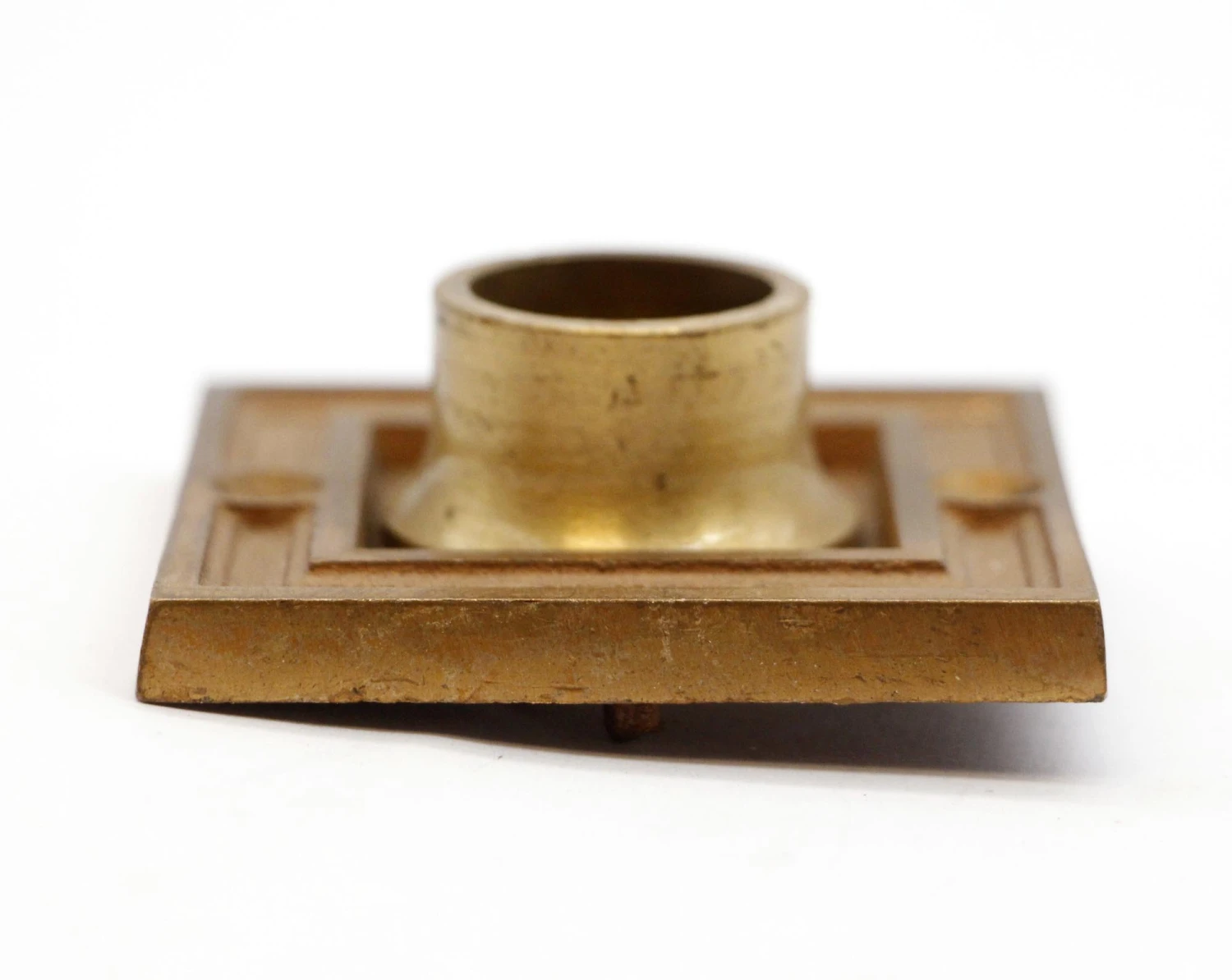 Square Deep Recess Framing Cast Brass Door Knob Rosette 4 Square Deep Recess Framing Cast Brass Door Knob Rosette - Image 2