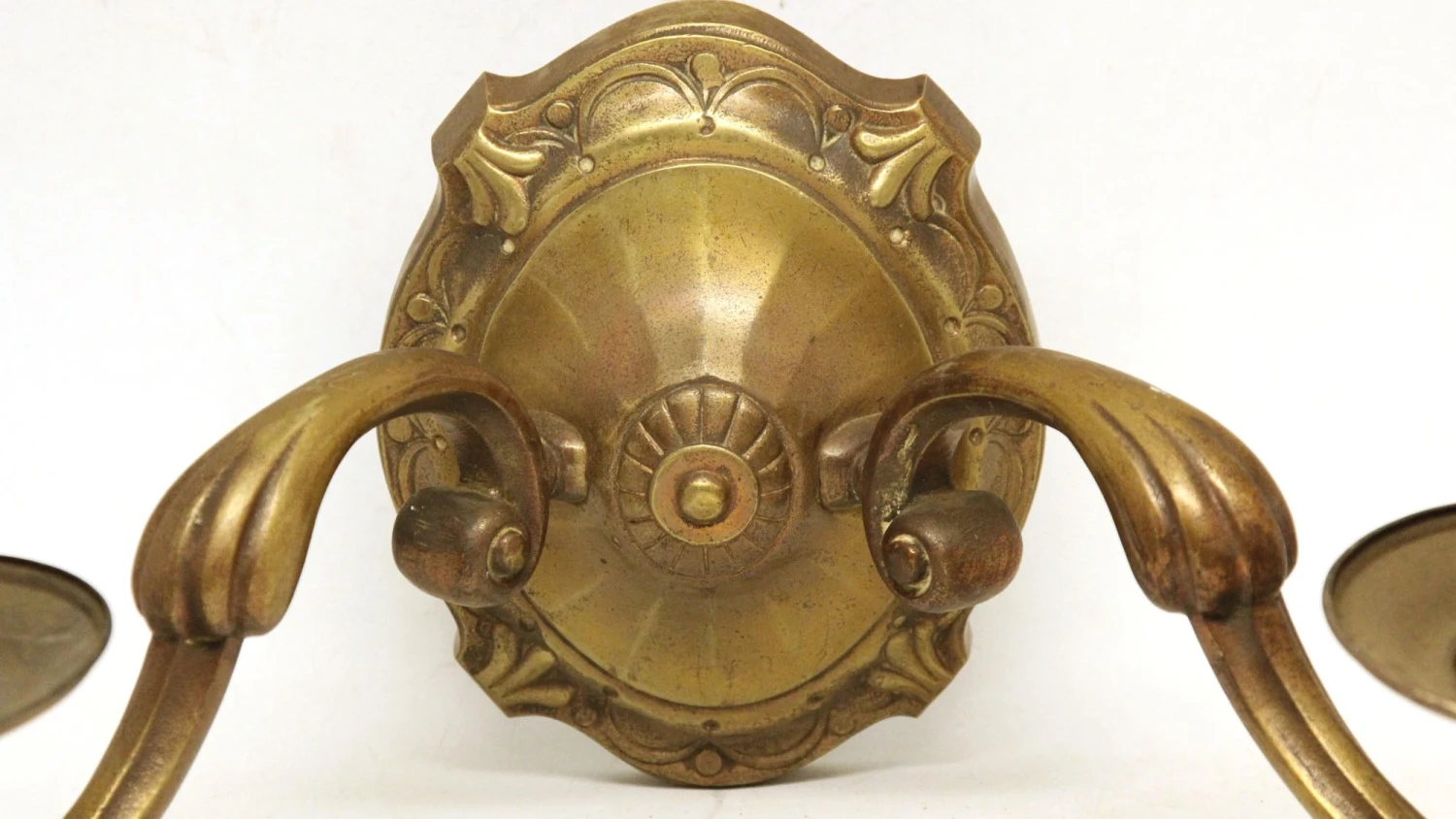 Pair Of Large Art Nouveau Bronze Double Arm Wall Sconces 4 Pair Of Large Art Nouveau Bronze Double Arm Wall Sconces - Image 2