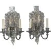 1900s Pair Of E.F Caldwell American Silvered Bronze Wall Sconces