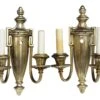 1920s Pair Of Neoclassical Silver Wall Sconces 1 1920s Pair Of Neoclassical Silver Wall Sconces -OGT Sale Store sconces wall lighting 1920s pair of neoclassical silver wall sconces chs1030
