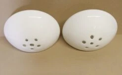 Pair Of White Murano Glass Round Wall Sconces -OGT Sale Store sconces wall lighting 21bel10671