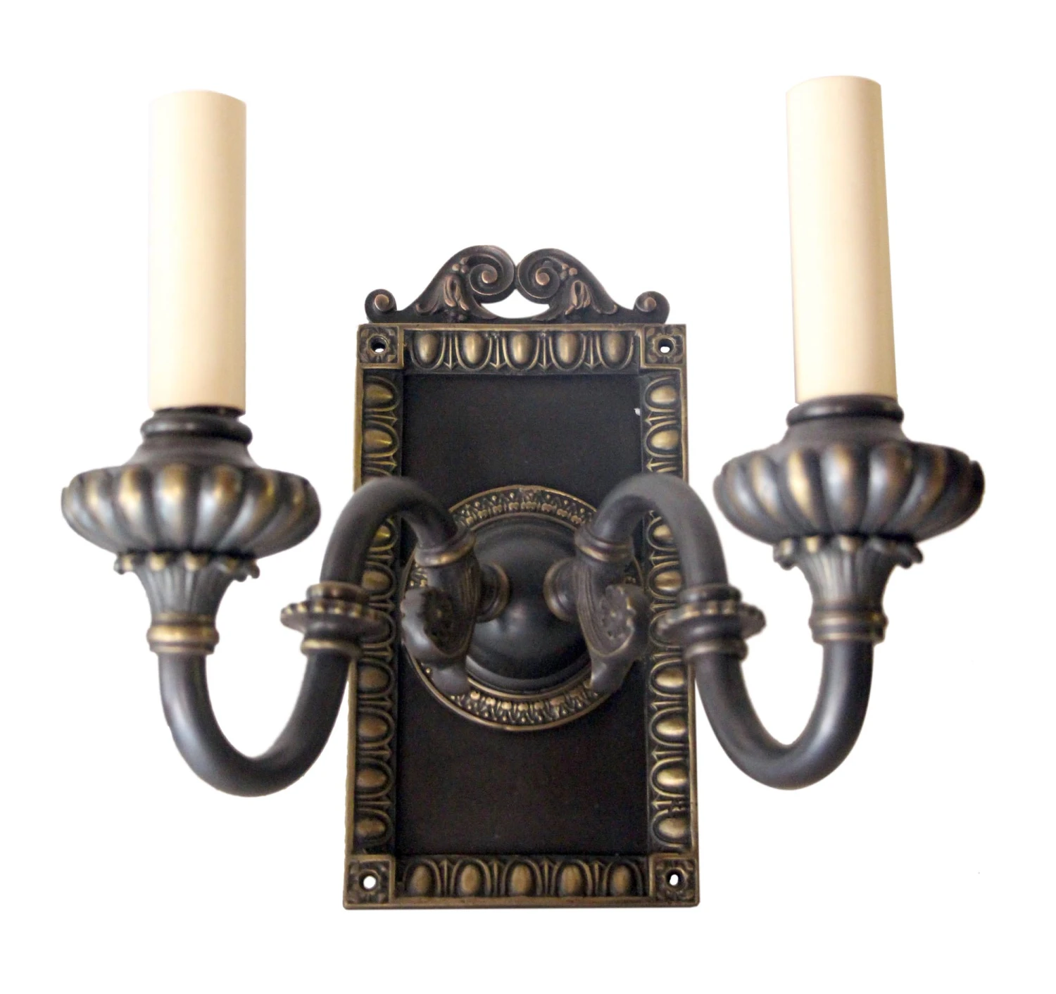 Pair Of 1920s Antique Tudor Wall Sconces 4 Pair Of 1920s Antique Tudor Wall Sconces - Image 2