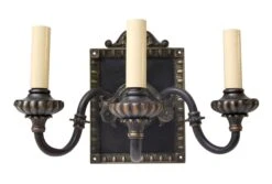 Pair Of 1920s Tudor English 2 Arm Wall Sconces 13 Pair Of 1920s Tudor English 2 Arm Wall Sconces -OGT Sale Store sconces wall lighting chs1151