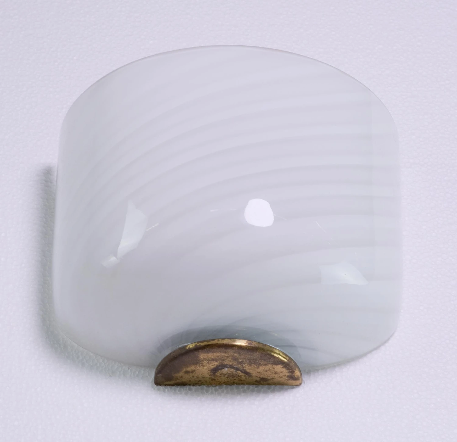 Murano White Swirled Glass Wall Sconce 5 Murano White Swirled Glass Wall Sconce - Image 3