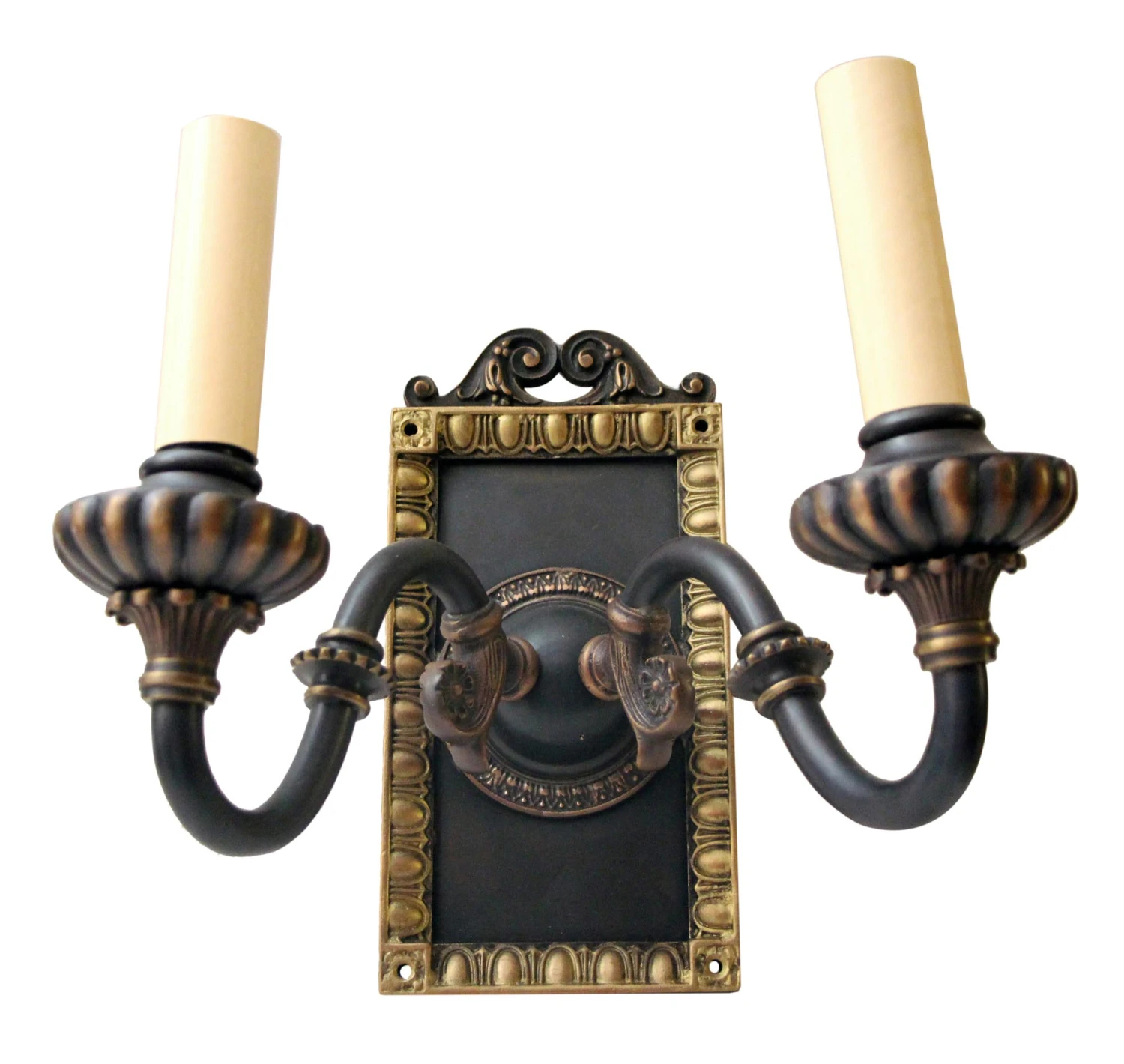 Pair Of 1920s Antique Tudor Wall Sconces 5 Pair Of 1920s Antique Tudor Wall Sconces - Image 3