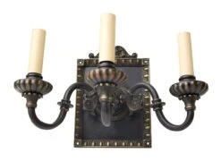 Pair Of 1920s Tudor English 2 Arm Wall Sconces 14 Pair Of 1920s Tudor English 2 Arm Wall Sconces -OGT Sale Store sconces wall lighting for sale chs1151