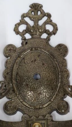 Pair Of Tudor Style Double Arm Bronze Wall Sconces 12 Pair Of Tudor Style Double Arm Bronze Wall Sconces -OGT Sale Store sconces wall lighting for sale n258322