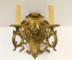 Set Of Six French Regency Cast Bronze Serpentine Sconces 15 Set Of Six French Regency Cast Bronze Serpentine Sconces -OGT Sale Store sconces wall lighting for sale p266113