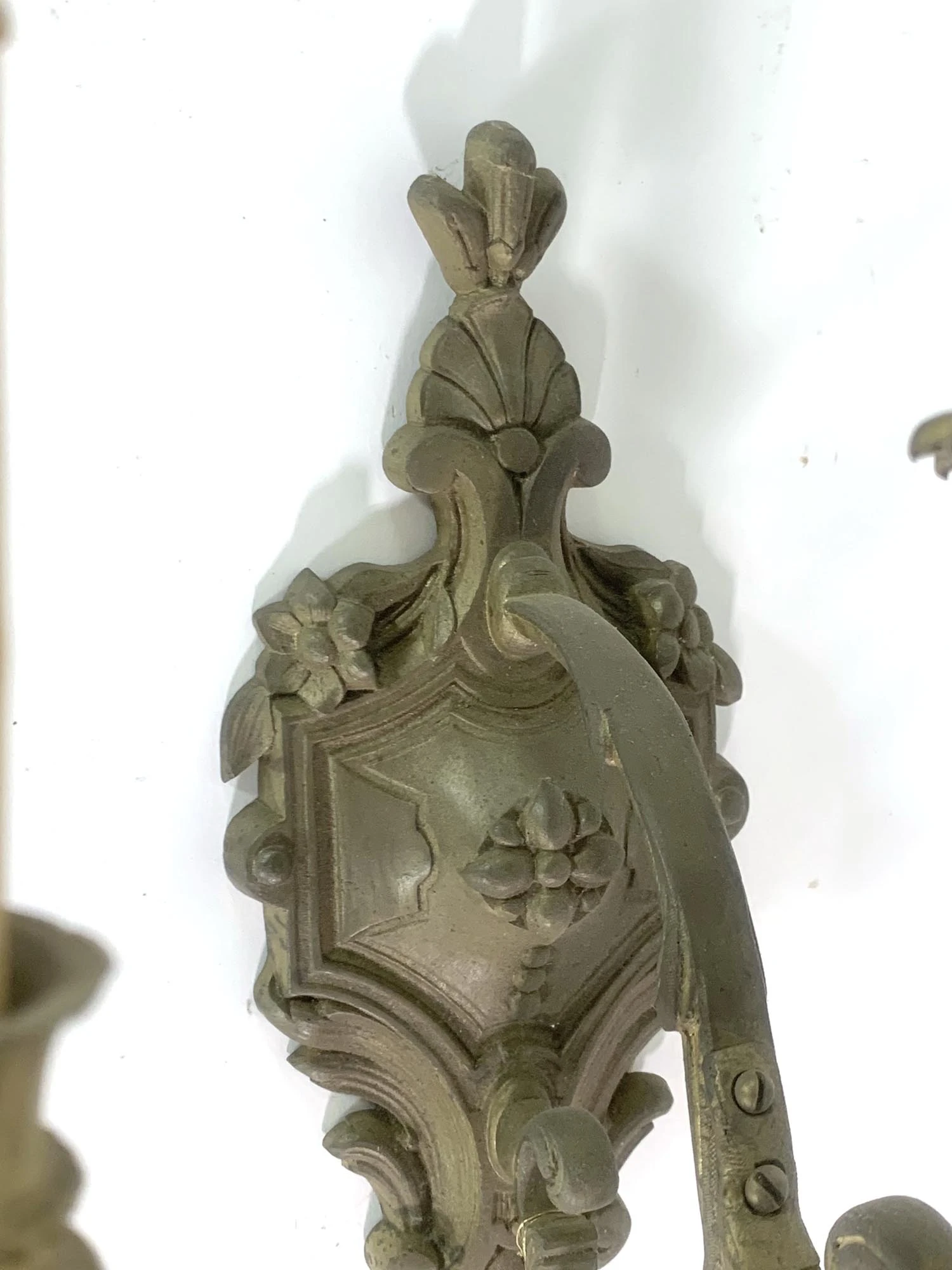 Pair Of French 8 Arm Bronze Wall Sconces 5 Pair Of French 8 Arm Bronze Wall Sconces - Image 3