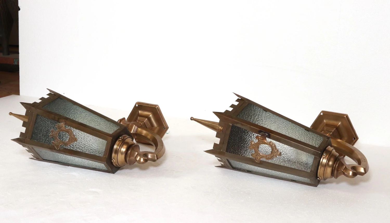 Pair Of Restored Antique 25 In. Exterior Wall Sconces 5 Pair Of Restored Antique 25 In. Exterior Wall Sconces - Image 3