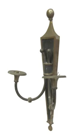 Traditional Gold & Black Brass Wall Sconce 8 Traditional Gold & Black Brass Wall Sconce -OGT Sale Store sconces wall lighting m233355