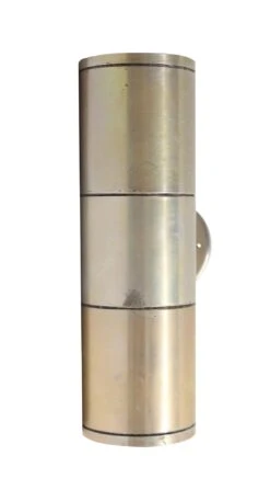 Mid Century Cast Aluminum Industrial Cylinder Wall Sconce