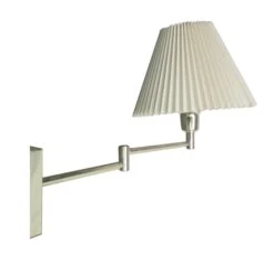 Modern Adjustable Brush Steel Shaded Wall Light