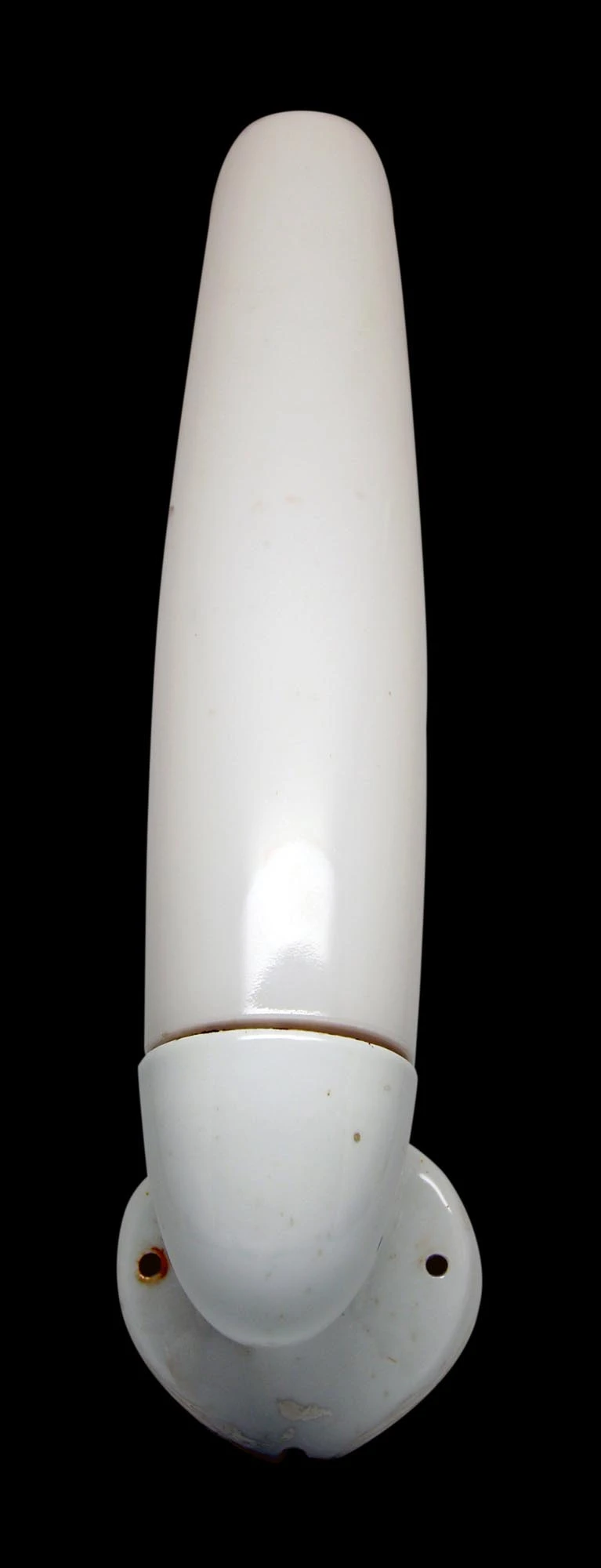 Modern Mid Century Milk Glass & White Porcelain Wall Sconce 3 Modern Mid Century Milk Glass & White Porcelain Wall Sconce