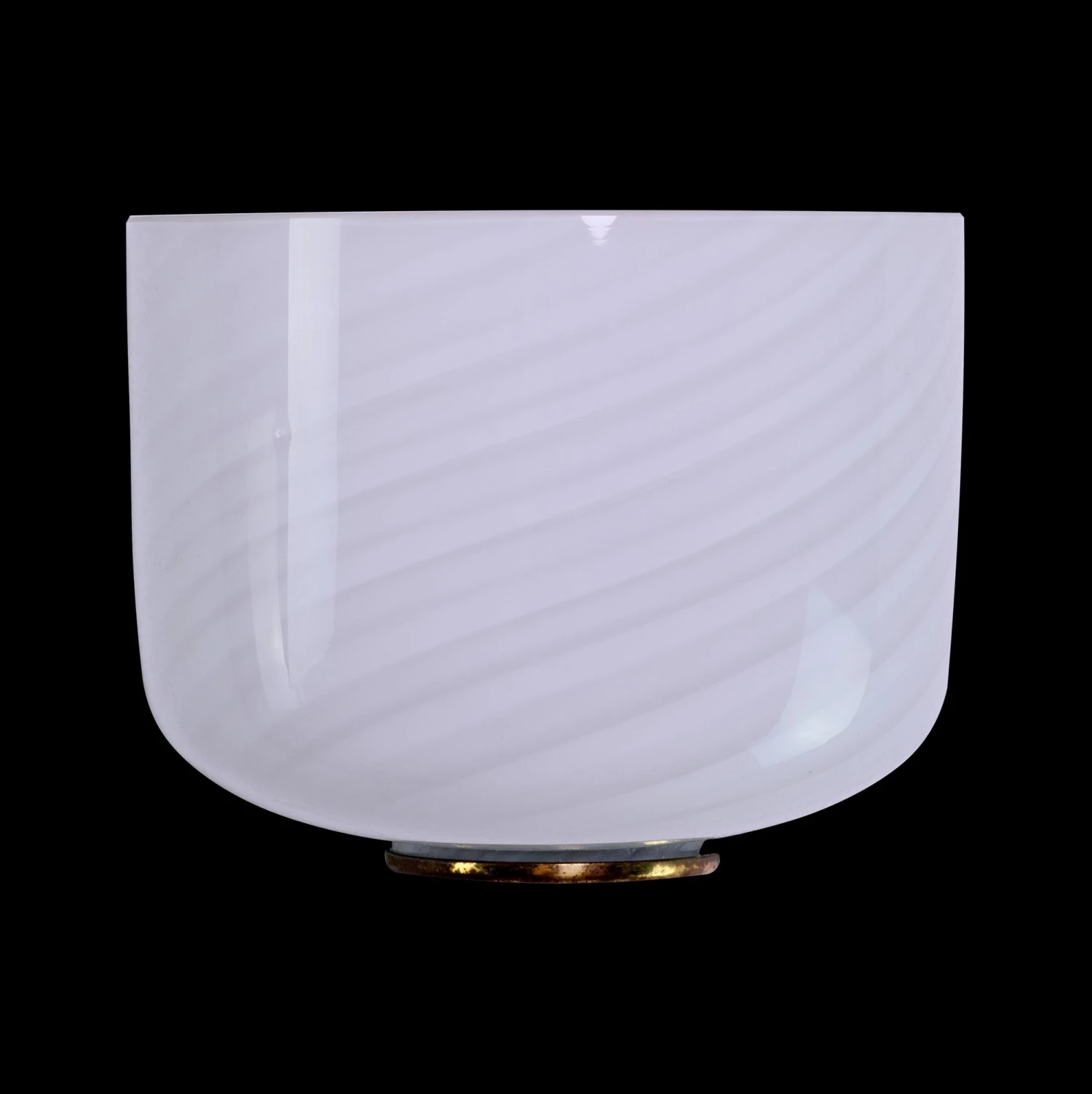 Murano White Swirled Glass Wall Sconce 3 Murano White Swirled Glass Wall Sconce