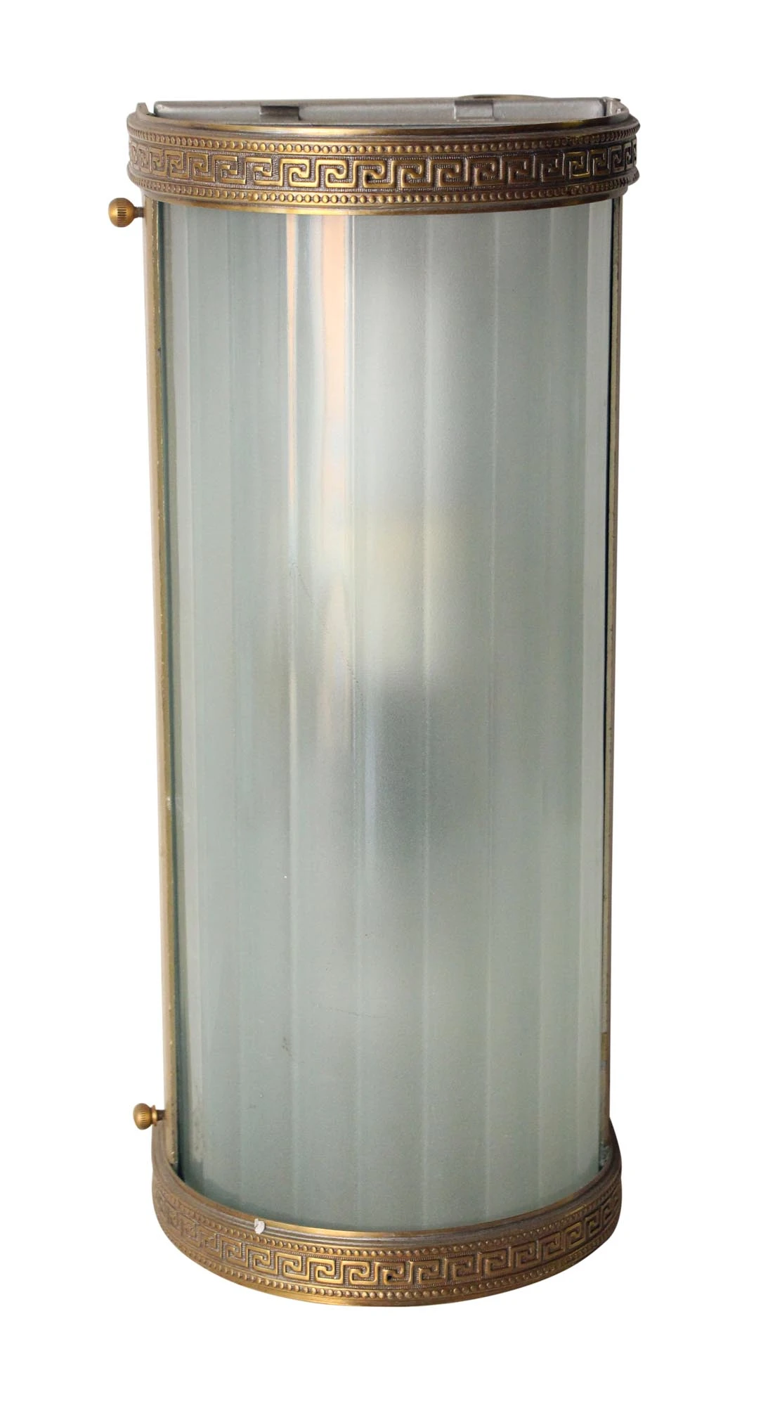 Contemporary Greek Key Bronze Wall Sconce 4 Contemporary Greek Key Bronze Wall Sconce - Image 2