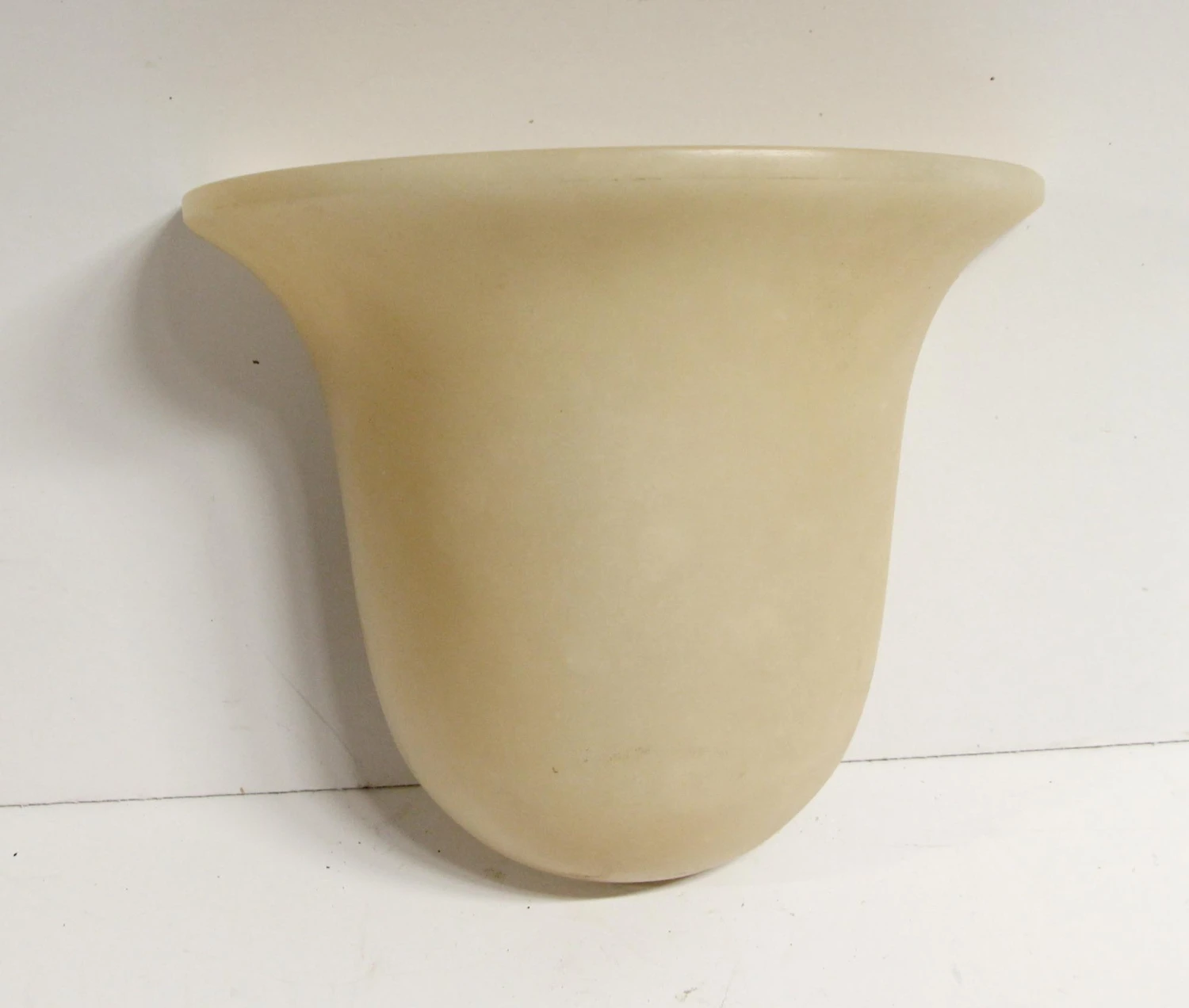 Pair Of Modern Alabaster Tan Wall Sconces 4 Pair Of Modern Alabaster Tan Wall Sconces - Image 2