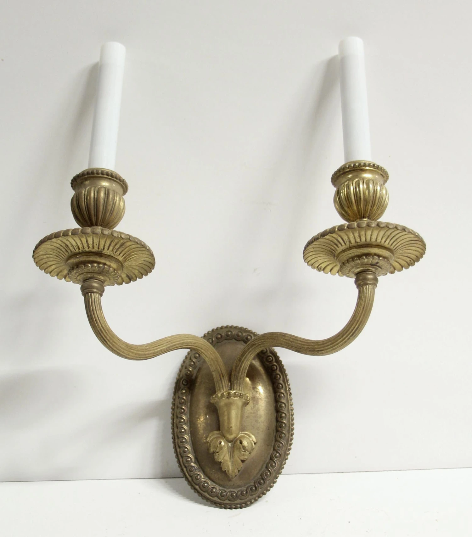 Victorian Cast Brass Caldwell 2 Arm Wall Sconce 4 Victorian Cast Brass Caldwell 2 Arm Wall Sconce - Image 2