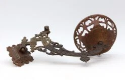 Victorian Cast Iron Oil Lamp Holder With Mounting Bracket 10 Victorian Cast Iron Oil Lamp Holder With Mounting Bracket -OGT Sale Store sconces wall lighting p261344