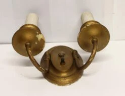 Traditional Painted Gold Brass 2 Arm Sconces -OGT Sale Store sconces wall lighting p267020