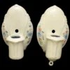 Pair Of 1930s Floral Bathroom Porcelain Wall Sconces -OGT Sale Store sconces wall lighting pair of 1930s floral bathroom porcelain wall sconces l210260