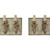 Pair Of French Brass Triple Light Floral Wall Sconces 1 Pair Of French Brass Triple Light Floral Wall Sconces -OGT Sale Store sconces wall lighting pair of french brass triple light floral wall sconces q275882