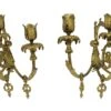 Pair Of French Bronze 3 Arm Figural Gas Wall Sconces 2 Pair Of French Bronze 3 Arm Figural Gas Wall Sconces -OGT Sale Store sconces wall lighting pair of french bronze 3 arm figural gas wall sconces p261627