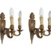 Pair Of French Bronze Wall Sconces