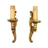Pair Of French Gilded Bronze Single Arm Wall Sconces -OGT Sale Store sconces wall lighting pair of french gilded bronze single arm wall sconces q284387