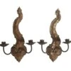 Pair Of French Provincial Wooden Candle Sconces 1 Pair Of French Provincial Wooden Candle Sconces -OGT Sale Store sconces wall lighting pair of french provincial wooden candle sconces p260016
