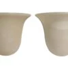 Pair Of Modern Alabaster Tan Wall Sconces