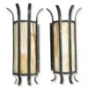 Pair Of Vintage Modern Stained Glass Iron Wall Sconces 2 Pair Of Vintage Modern Stained Glass Iron Wall Sconces -OGT Sale Store sconces wall lighting pair of vintage modern stained glass iron wall sconces m216038